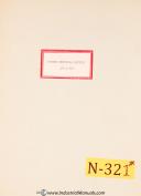 Norton-Norton 1 and 2, Tool and Cutter Grinder, Instructions & 1462-4 Parts Manual 1953-No. 1-No. 2-01